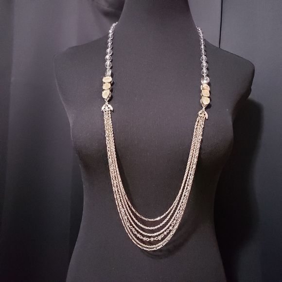 LOFT Multi-strand Gold/Silver necklace - Picture 3 of 7